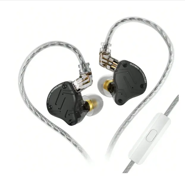 Los KZ ZS10 Pro 2 con micrófono ofrecen sonido HiFi potente y detallado, diseño intrauricular, cable desmontable 3.5mm y control en línea para llamadas, música y uso diario.