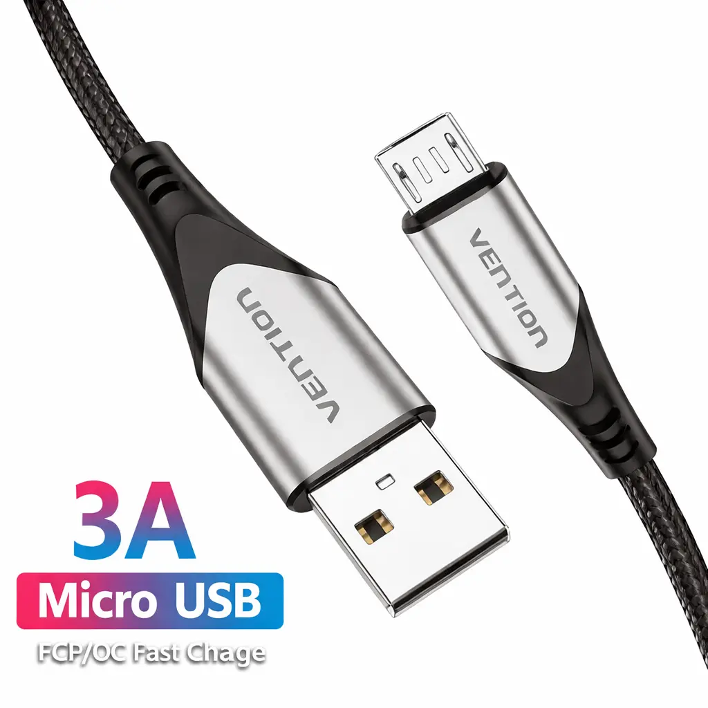 Carga rápida y datos nylon trenzado con conectores metálicos de alta durabilidad para uso diario.