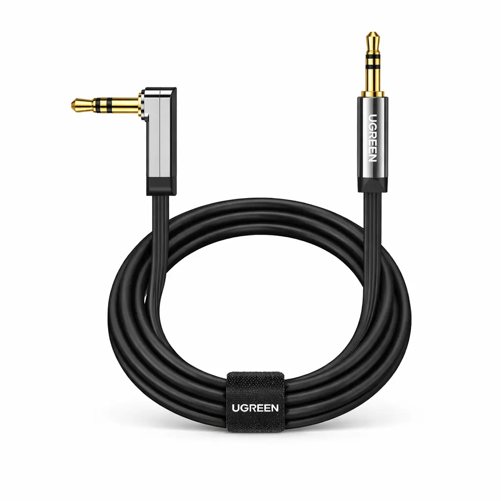 Diseño profesional y alta fidelidad de sonido, conector en ángulo de 90° ideal para espacios reducidos, evitando dobleces y aumentando la durabilidad.