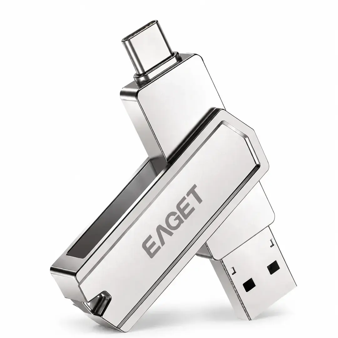 Memoria USB ENGET metálica de 32 GB con doble conector USB-C y USB-A