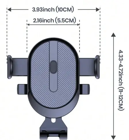 Soporte para celular de auto con medidas ajustables